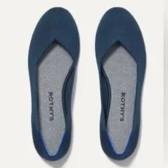 NIB Rothy’s the Flat in Navy Midnight Blue Size: 8 - Picture 2 of 13
